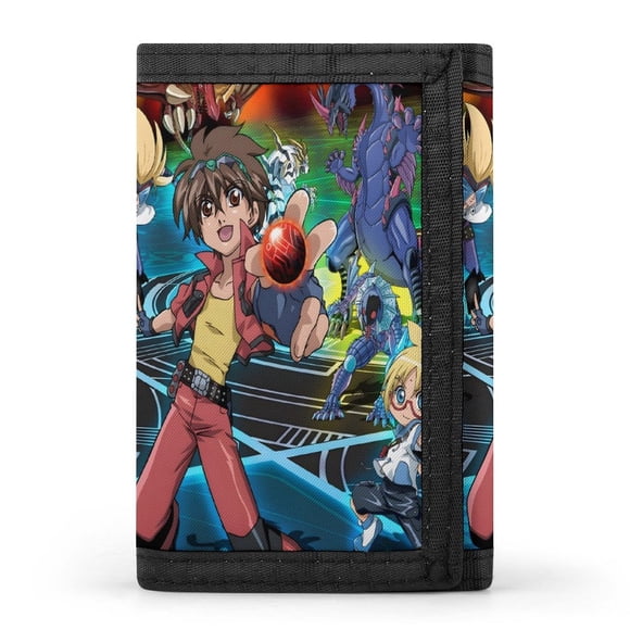 Bakugan Cartera Trifold para Hombres,