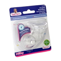 Repuesto Chupete Mamadera Boca Standard Transparente 2 Un Simond’S