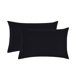 thumbnail image 3 of Funda de Almohada Mainstays Standard Queen de Microfibra, 2 Piezas, Negro, 3 of 3
