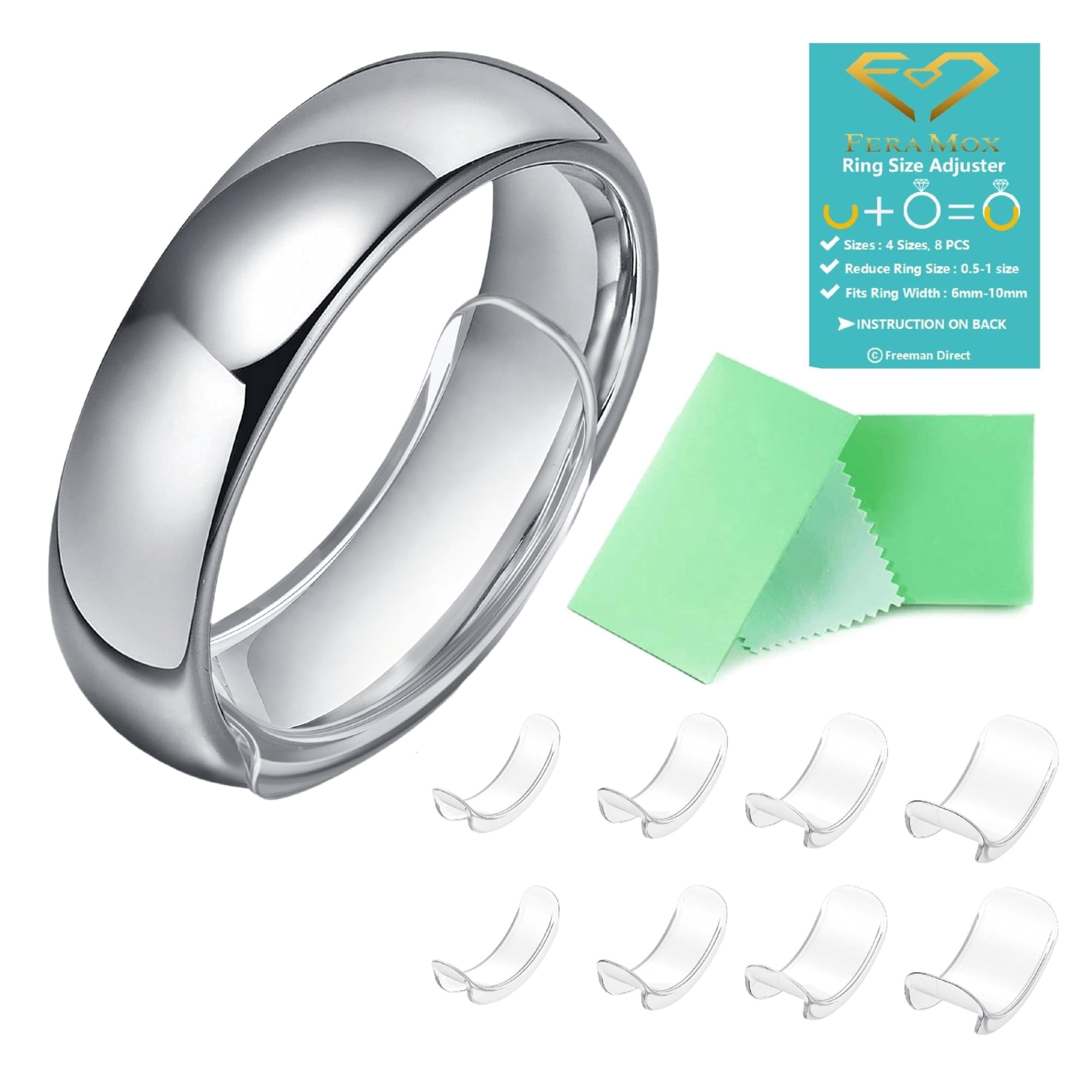 Ajustador De Tamaño De Anillos Feramox Invisible Para Anillos Anchos