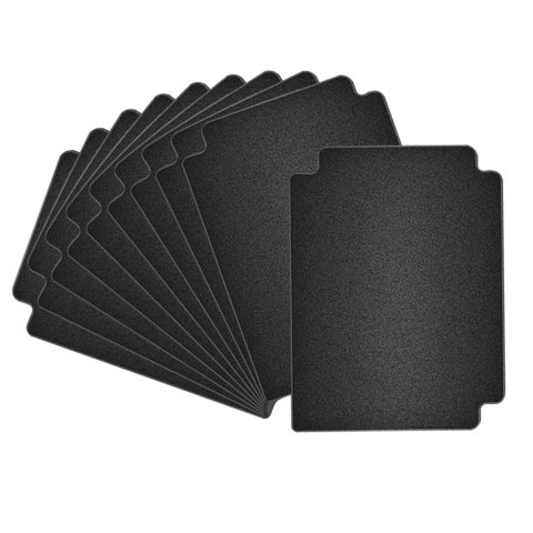Magideal - 10X Divisores De Tarjetas Comerciales, Separador De Tarjetas De Juego, Caja De Tarjetas, Divisor, Clasificación De Tarjetas De Béisbol Para Baraja De , Negro