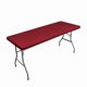 thumbnail image 1 of suxuMhao Funda Ajustada para Mesa, Funda Elástica y Extensible para Mesa, Funda para Mesa de Fiesta, Mantel de Medio Paquete, Color Sólido Rojo Oscuro, 47 X 23 Pulgadas, 1 Pieza, Uso Interior, 1 of 4