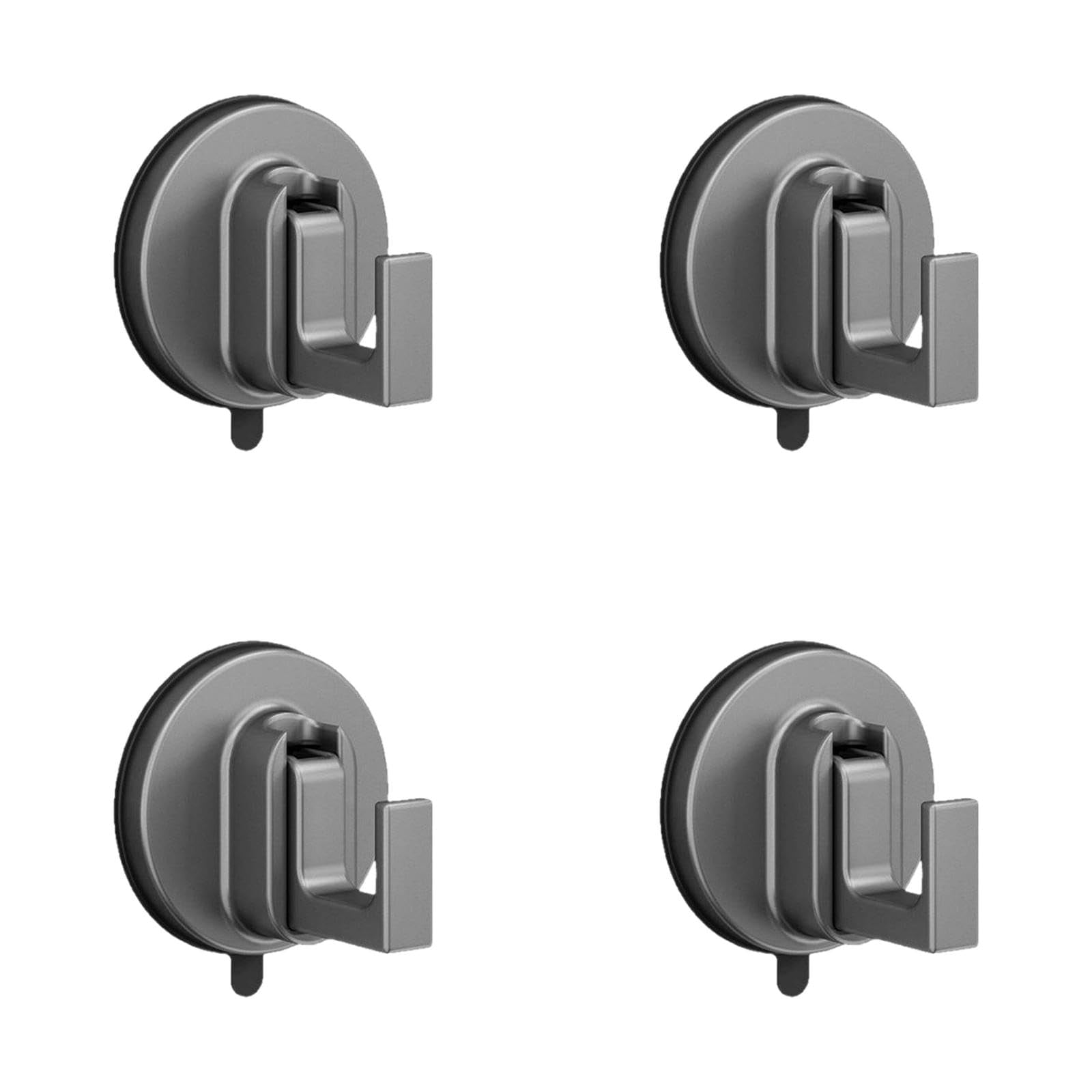 Xusx111 - 4 Paquete 2025 Ganchos De Copa De Succión Actualizados, Sin Ganchos De Succión De Taladro Para Vidrio De Puerta Delantera, Colgante De Corona Reutilizable Para Navidad Acción De Gracias Deco