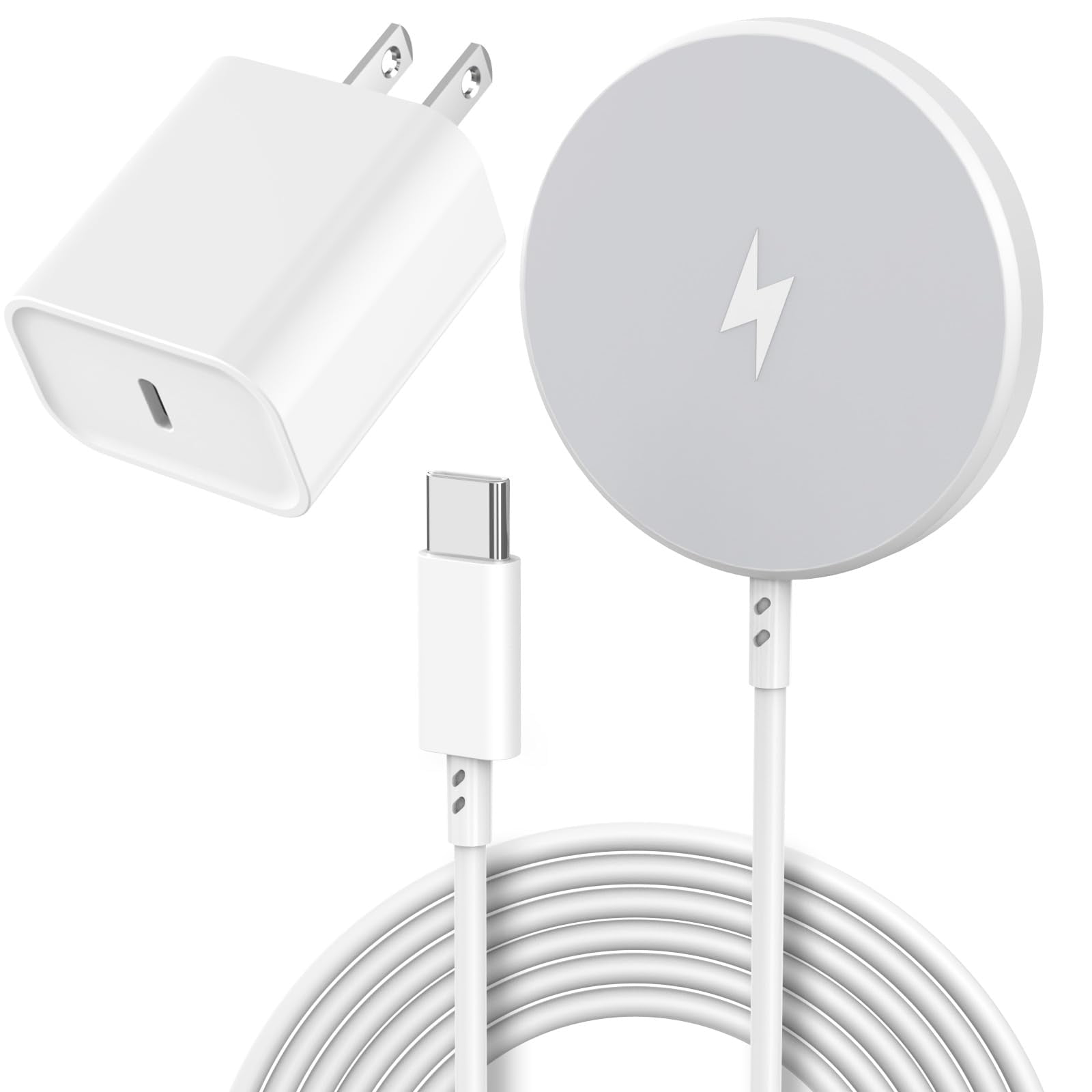 [cargador] Cargador Inalámbrico Magnético Dazana Apple Mag Safe 15 W