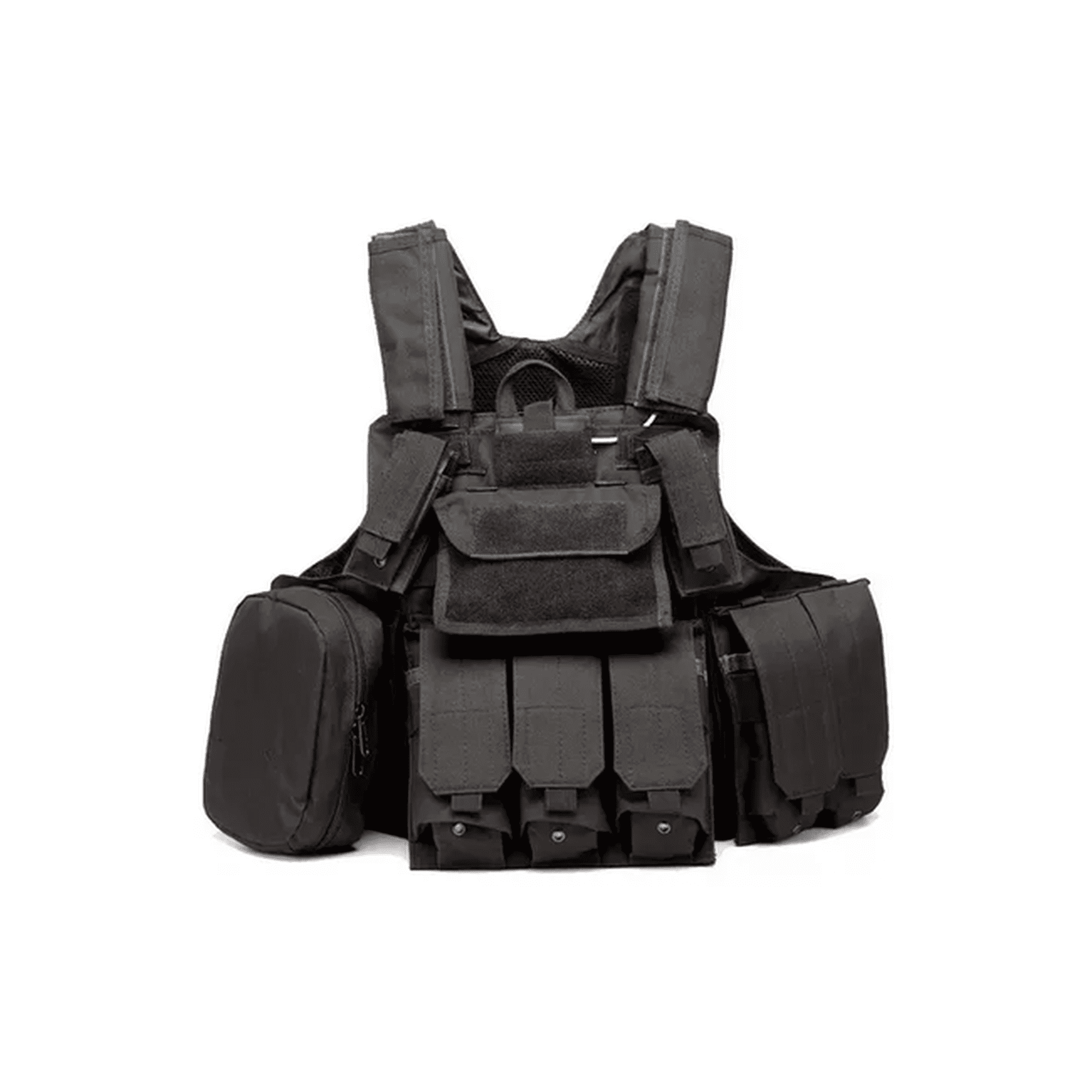 Genérico - Chaleco Táctico Militar Airsoft Cira, Color Negro
