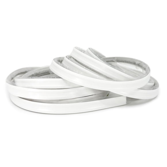 Autoadhesivo Caulk Trim InstaTrim de 1,27 cm x 3,05 m, paquete de 2 unidades, color blanco