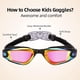 thumbnail image 2 of Gafas de natación para niños, protección UV para piscina, para niños, adolescentes, niños o niñas., 2 of 7