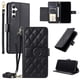 thumbnail image 1 of Funda tipo billetera FOXDOCK para Samsung Galaxy S25 – Tapa abatible con correa para mujer, 1 of 5