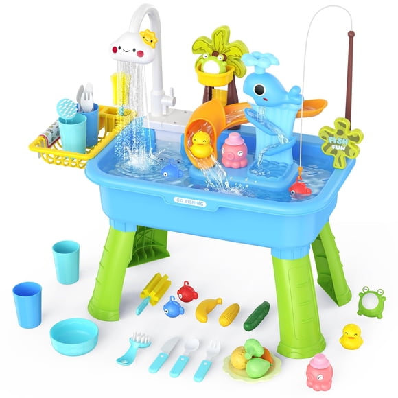 Mesa de agua GGRH 2026 para niños pequeños, juguete de exterior con bomba