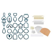 Bothyi - 124 Piezas Cortador De Arcilla Polimérica Para Aretes Material Pp Premium Azul