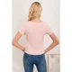thumbnail image 3 of Polera Mujer Manga Corta Acanalada Tiritas 3394, 3 of 3