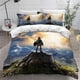 thumbnail image 1 of Zelda Anime Game3D Digital Printed Quilt Cover Three-Piece Foreign Trade Amazon Quilt Cover-, 1 of 5