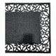 thumbnail image 3 of Alfombra De Entrada Hogar Limpiapiés Diseño Romantic 74x44cm negro, 3 of 5