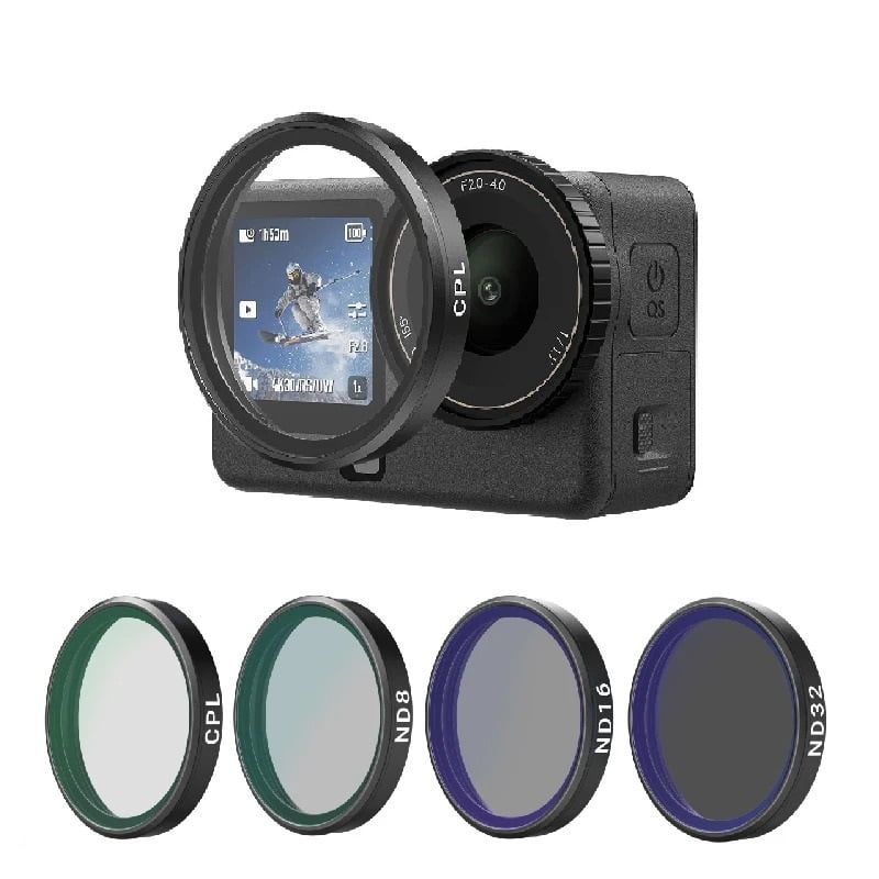 Telesin - Kit De Filtros Cpl + Nd8 Nd16 Nd32 Para Dji Osmo Action 6