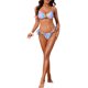 thumbnail image 2 of INSPIRE CHIC Bikini de Mujer con Patrón de Escamas de Pescado, 2 Piezas, Tirantes Ajustables, Parte Superior de Concha, Parte Inferior de Triángulo, Trajes de Baño, Talla Extra Grande, 2 of 5