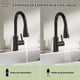 thumbnail image 2 of Llave Monomando Lavaplatos Extensible Griferia Cocina Negro, 2 of 6