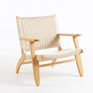 Klik Muebles - Butaca Sitial Danesa Wegner - Madera Hilo De Cuerda