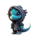 thumbnail image 2 of Estatua Dinosaurio Halloween Morado, 2 of 3