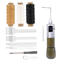 Bothyi - Kit De Herramientas De Reparación De Punzón De Costura Stitcher Diy Cuero Lienzo Antiguo Grano De Madera