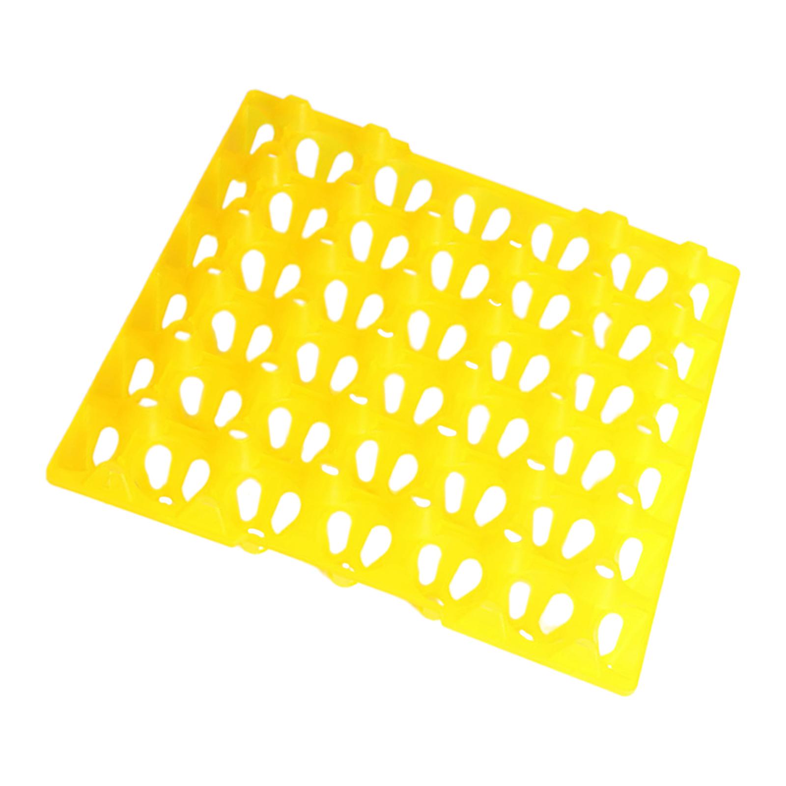 Magideal - Soporte De Plástico Para Huevos De Transporte De Larga Distancia De 30 Rejillas, Bandeja De Incubación, Contenedor De Huevos, Transferencia De Paletas Amarillo