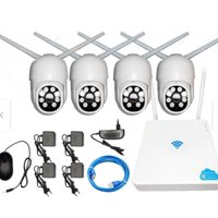 Tomasstore - Kit X 4 Camaras Seguridad Inalámbricas + Nvr Wifi
