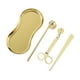 thumbnail image 1 of 4 Uds Accesorio Para Velas Cortador De Mecha Kit Apagavelas Multiusos Con Bandeja De Almacenamiento Dorado, 1 of 3