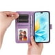 thumbnail image 3 of Funda tipo cartera FOXDOCK para Honor 200 Lite 5G , diseño girasol en relieve, cuero PU, cierre magnético, soporte y tarjetero, 3 of 5