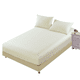 thumbnail image 1 of Sábana ajustable de percal de algodón tamaño queen, sábana ajustable de 1 bolsillo profundo, fresca y resistente., 1 of 7