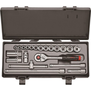 Genérico - Juego Dados Hex. C/Redondo []1/4``4-14Mm. 19Pz (2203), Force