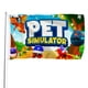 thumbnail image 1 of Simulador de Mascotas Bandera impresa con temática, regalo perfecto para fanáticos, amigos y familiares, y adecuada para actividades al aire libre e interiores, decoraciones de fiesta. 60*90CM, 1 of 6