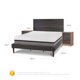thumbnail image 3 of Cama Europea Curve Balance King Espresso, 3 of 10