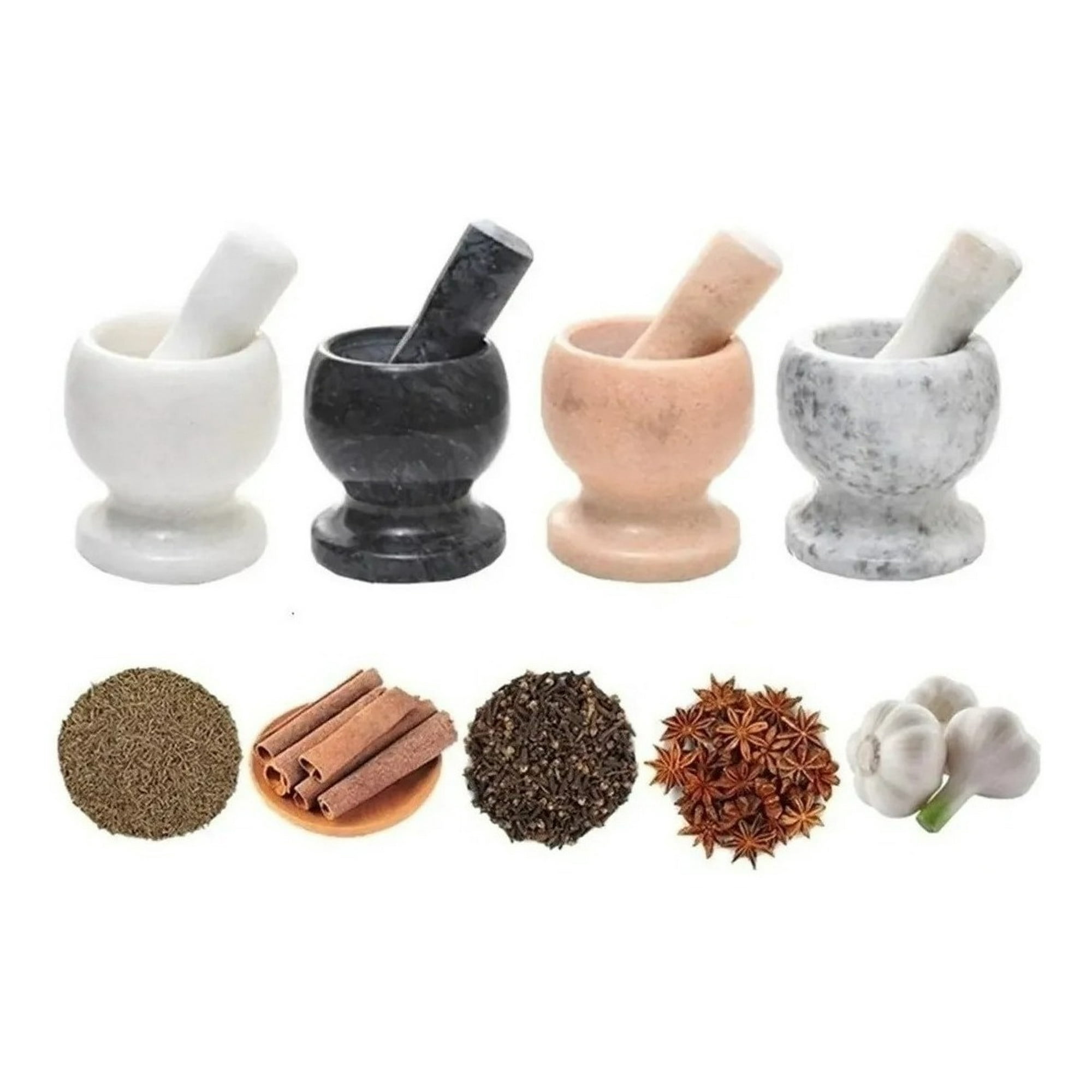 Genérico - Mortero De Marmol Moledor Especias Triturador Chancador X L