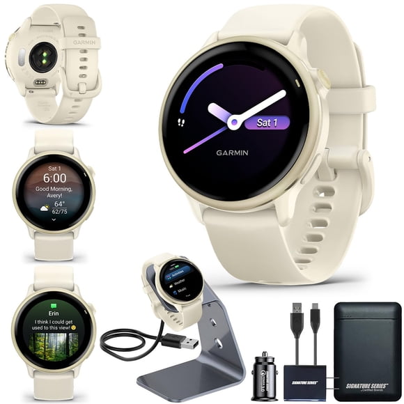 Reloj inteligente Garmin vivoactive 6 GPS con pantalla AMOLED - dorado
