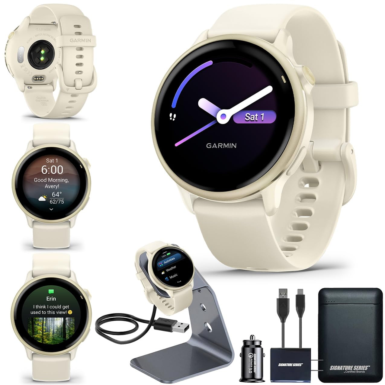 Certified Brands - Reloj Inteligente Garmin Vivoactive 6 Gps Con Pantalla Amoled - Dorado
