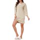 thumbnail image 2 of INSPIRE CHIC Camisón de Mujer Térmico de Forro Polar Dralon de Manga Larga Acogedor y Cálido para Invierno, Esponjoso y Suave, Midi con Bolsillos L Marrón, 2 of 6