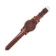 thumbnail image 1 of Correa de reloj de cuero de repuesto de liberación rápida con hebilla de pasador para Marrón 21mm, 1 of 1