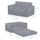 thumbnail image 2 of Sofá convertible a tumbona Serta Perfect Sleeper Grey Kids, 2 of 9