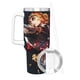 thumbnail image 3 of Tren Mugen Vaso aislado de acero inoxidable con asa, diseño temático, regalo para familia, amigos y fans; incluye pajita y encaja en el portavasos estándar, 40 oz, 3 of 6