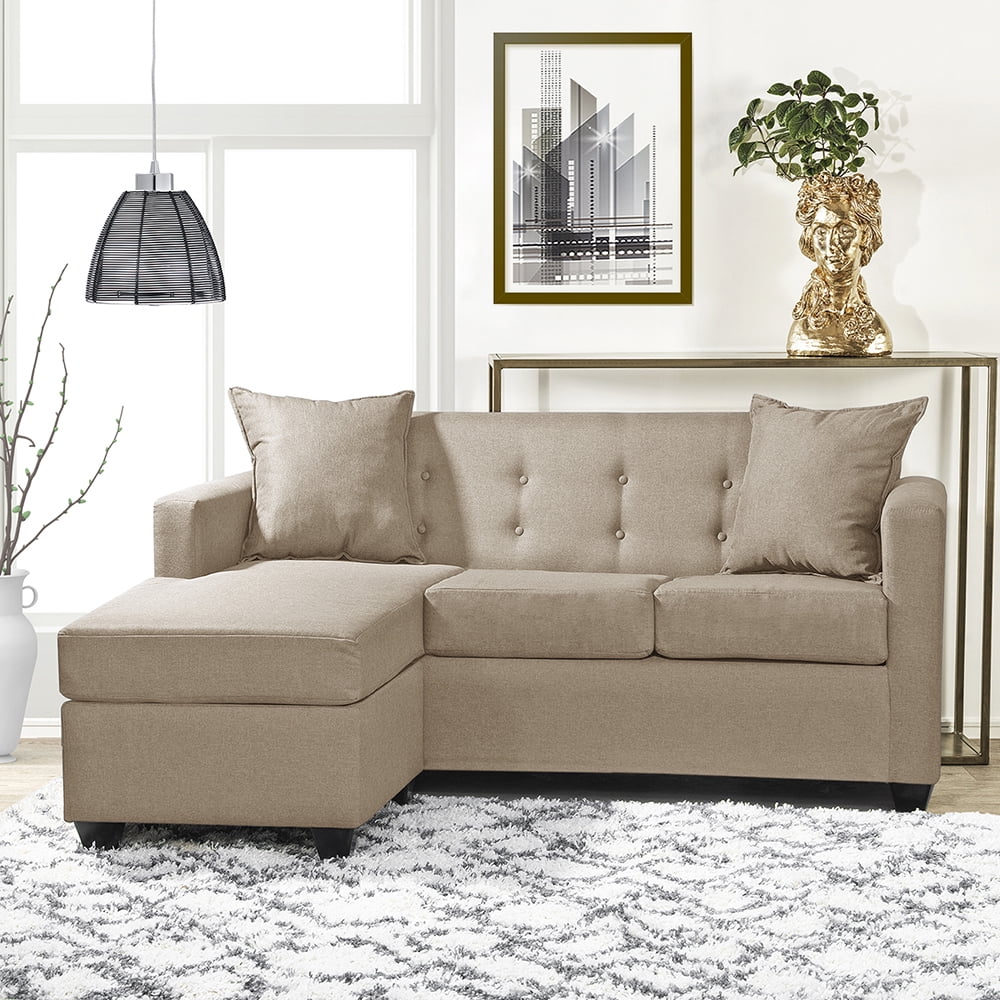 Masel - Seccional Intercambiable Gramado Tela Beige 170x130x83