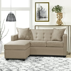 Masel - Seccional Intercambiable Gramado Tela Beige 170X130X83