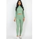thumbnail image 2 of Conjunto de Top de Manga Larga y Leggings con Cuello Alto Acanalado, 2 of 5