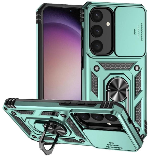 Estuche GANGXUN para Samsung Galaxy S25 Plus, soporte giratorio 360°, estilo mecánico y magnético
