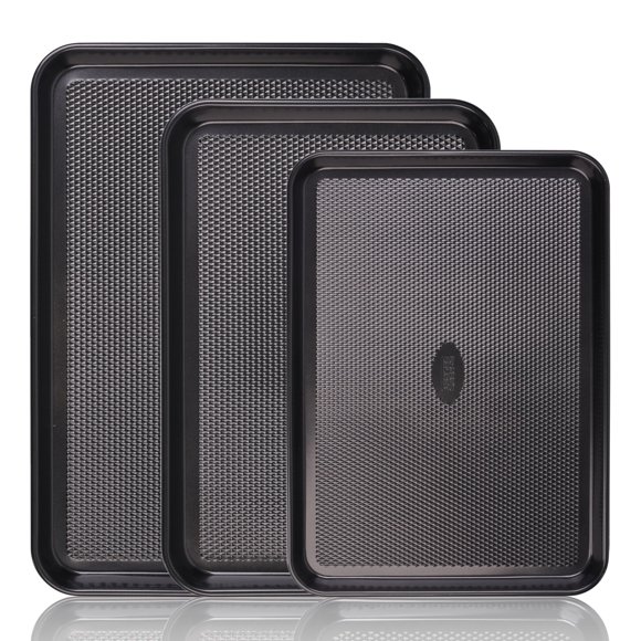 Juego de bandejas para hornear Baker's Secret Diamond Texture, 3 piezas