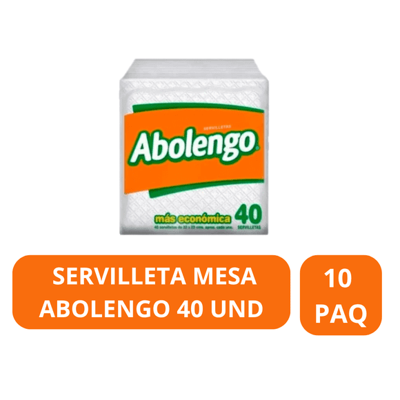 Servilleta Abolengo 23x22 40 Unid 10 Paquete