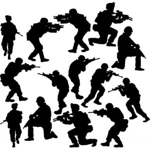 Rienda Libre Graphics - Decomural Army Soldiers Set Ws-51008