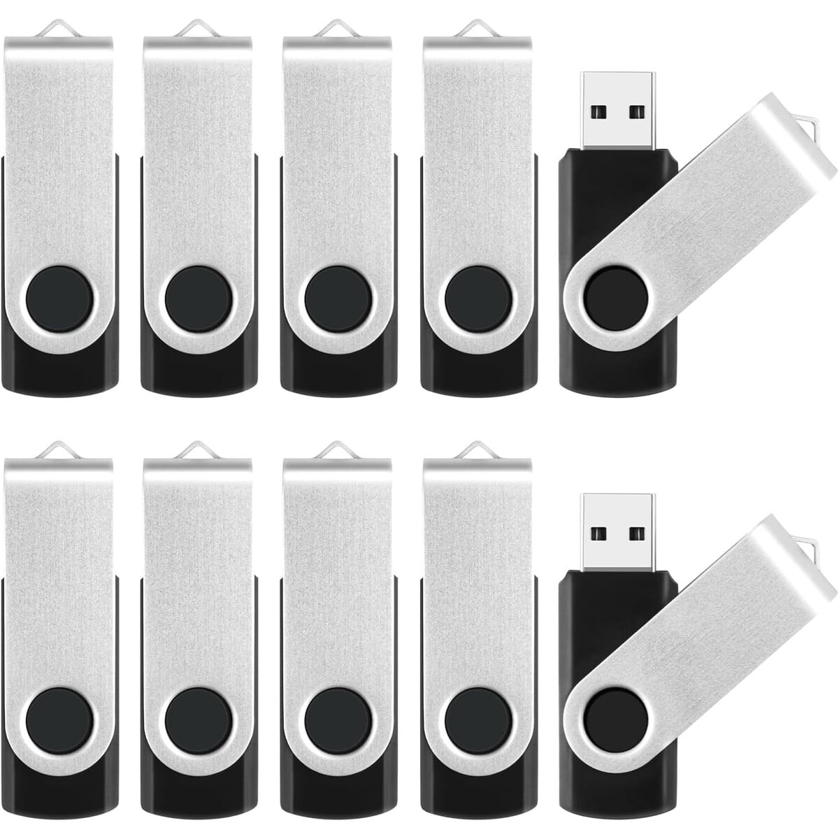 Pendrive Mecheer 8gb Usb 2.0 Pack 10 Unidades Giratorio