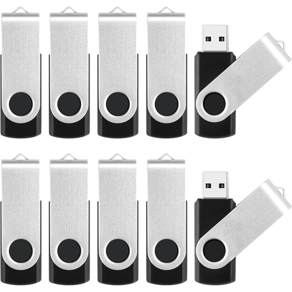 Pendrive MECHEER 8GB USB 2.0 Pack 10 Unidades Giratorio