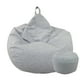 thumbnail image 3 of Puff Pera de Lino talla XL 120x80 GRIS CLARO, 3 of 4