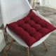 thumbnail image 1 of Xiao Hua Cojín de Asiento Cuadrado Rojo Vino -2 Piezas, 15.75 X 15.75 Pulgadas, con Correas, Adecuado para Cocina, Comedor, Oficina y Cojines para Sillas de Oficina en Casa, 1 of 4