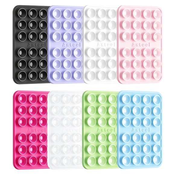 Agarre para móvil JingJinYY 6,5 cm × 10 cm de silicona - Pack de 8